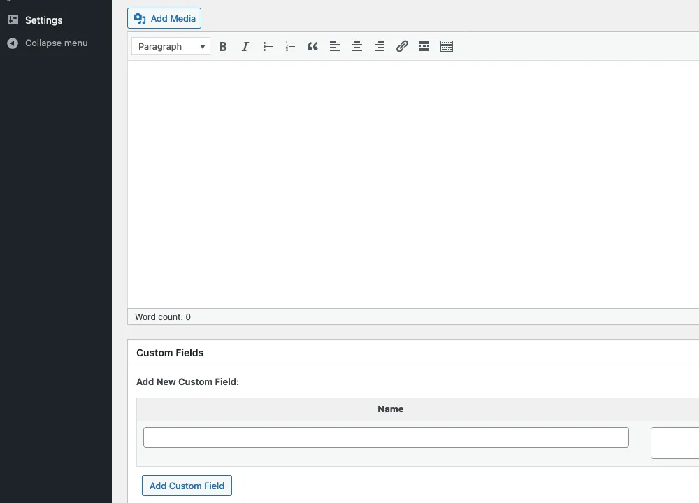 Jak włączyć custom fields dla stron w WordPress?